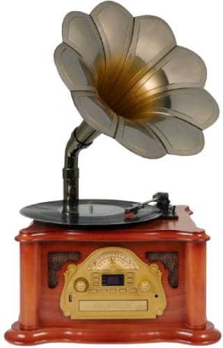 Ricatech RMC360 Retro hoorn 5-in-1 platenspeler voor €76,87 bij Frank