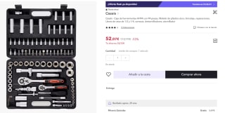 Casals Maletín de herramientas HH94 con 94 piezas por 40,07€