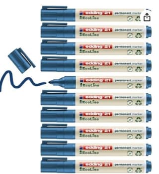 Recopilación Pack de 10 Marcador Permanente edding 21 por 5,27€