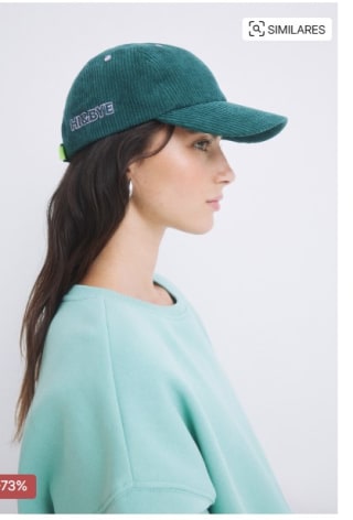 Gorra pana verde logo HI&BYE por 3,99€