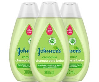 3 Champú Johnson's Baby Camomila 300ml por 3,38€