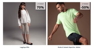 Moda segunda unidad al 70% y calzado lona por 2,99€ super chollazos