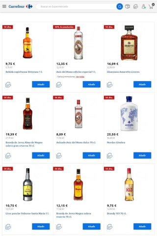 -5€ de Descuento directo en compra de 25€ desde Carrefour.