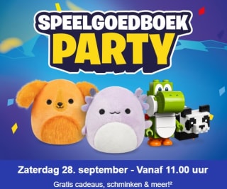 Groot Speelgoedboek Party op 28 september in de Smyths Toys winkels