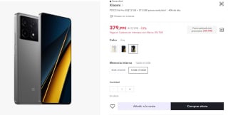 POCO X6 Pro 5G de 12GB/512GB por 339,99€
