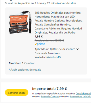 Linterna Magnética con LED por 7,99€