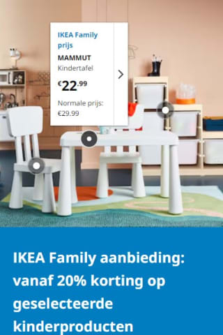 Vanaf 20% IKEA Family korting op geselecteerde kinderproducten