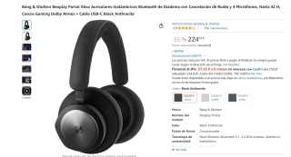 Auriculares gaming Noise Cancelling Bang & Olufsen Beoplay Portal Negro por 224€