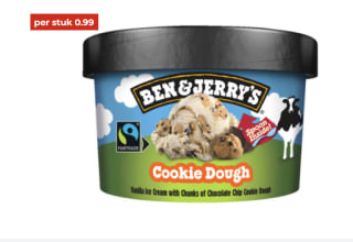 Ben & Jerry's Mini cup IJs Cookie Dough 100 ml voor €0,99