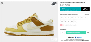 Nike Dunk Low Retro herenschoenen voor €75 bij JD Sports