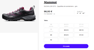 Zapatillas de senderismo para Mujer Mammut Ducan Low Gore-Tex por 81.6€