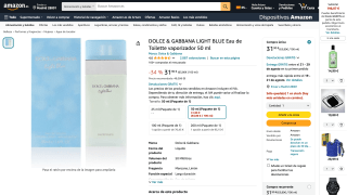 DOLCE & GABBANA LIGHT BLUE 50 ml por 31,90€