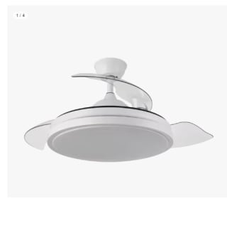 Ventilador de techo con luz led, motor DC, color blanco, aspas retráctiles, mando a distancia, temporizador, memoria de luz, 3 tonalidades y 6 velocidades por 67.13€ (Cuenta Nueva 55.13€)