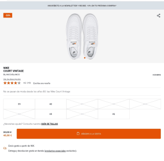 Zapatillas NIKE COURT VINTAGE por solo 40€