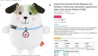 Fisher-Price Peluche Perrito Relajante con Sonidos y Vibraciones calmantes por 13,99€