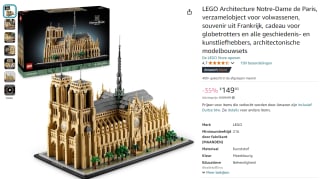 LEGO Architecture Notre-Dame van Parijs (21061) voor €149,90 bij Amazon DE