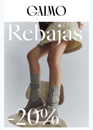 Rebajas en gaimo con un -20% de Descuento.