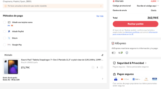 Xiaomi Pad 7 8GB +128GB por tan solo 262,94€