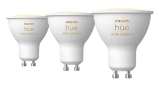 Philips Hue White Ambiance GU10 3-pack voor €49,99 bij Coolblue