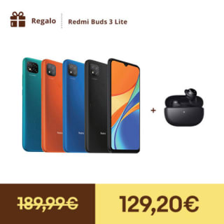Xiaomi Redmi 9C 3/64GB 13MP 6.53" y regalo Redmi Buds 3 Lite a solo 129,20€
