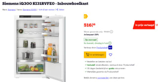 Siemens iQ300 KI31RVFE0 inbouwkoelkast voor €516,36 bij Bol