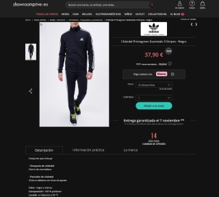 Chándal Adidas Primegreen Essentials Hombre por 37,90€