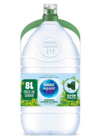 Agua mineral natural Nestlé Aquarel 8L por 2.99€