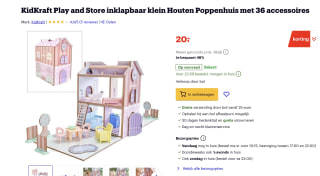 KidKraft Play and Store poppenhuis (inklapbaar) voor €20