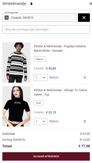 €10 extra korting bij besteding vanaf €80 bij Impericon