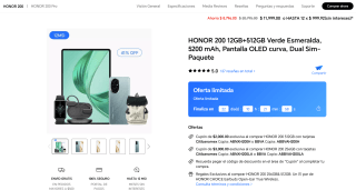 HONOR 200 516GB + Pad X8a + Watch 5 + Earbuds X6 + Mochila por $11,999 | Oferta Mercado Pago