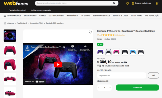 Controle da Sony para PS5 DualSense™ - R$ 386,10