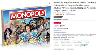 Juego Mesa Monopoly Edición One Piece por 31,99€