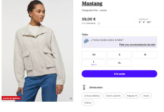 Chaqueta Fina para Mujer Mustang por 39.9€