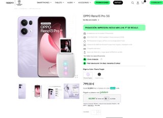 Descuento 50€ en la Gama Reno 13 en tienda oficial