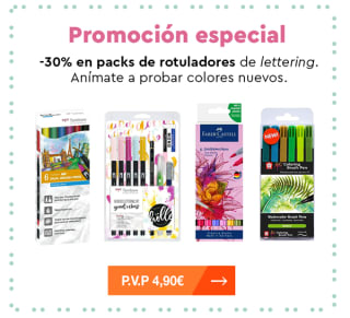 30% dto en pack de rotuladores Lettering de Rubio