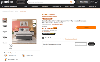 Cama Box Casal da Herval Ômega - R$ 1.399
