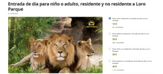 Entradas al Loro Parque desde solo 14€