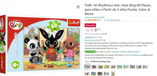 puzzle marca Trefl- Im Rhythmus Von, Hase Bing de 60 Piezas por 3,50€