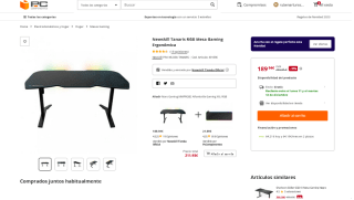 Mesa Newskill Tanaris RGB Gaming Ergonómica por solo 189,94€