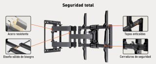 Soporte TV Pared para Pantallas Planas y Curvas de 37-82 Pulgadas por 23,99€