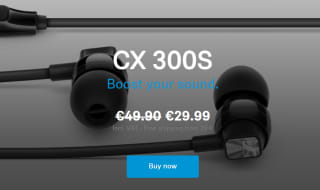 Sennheiser CX 300s - In-ear oordopjes - voor €29,99 bij Sennheiser-hearing