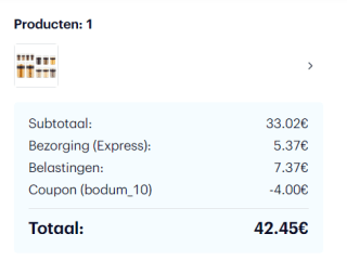Bodum Set van 12 voorraadpotten Presso Transparant voor €42,45 dmv code bij Bodum