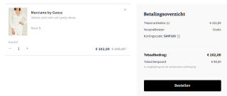 Gratis verzending op bestellingen vanaf €100 bij Otrium