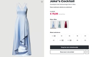 Jake*s Cocktail Polyester Avondjurk met hartvormige hals voor €79,99 bij Peek & Cloppenburg