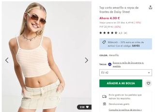 Hasta 70% + 30% EXTRA en tu compra en ASOS ropa desde 2,10€