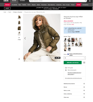 Chaqueta Columbia de plumas Caqui Puffect por solo 31,50€