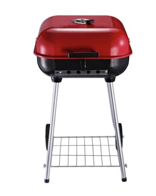 Barbacoa de carbón con ruedas 46x52,5x76 cm por 39,49€