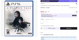 Juego PS5 A Plague Tale: Innocence por 18.88€ (Cuenta Nueva 10.81€)