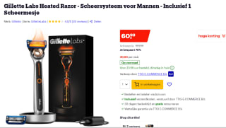 GILLETTE Labs Verwarmd Scheermes Starter Kit voor €60,99 bij Bol.com