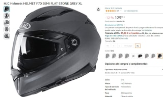 Casco de moto HJC Helmets HELMET F70 SEMI FLAT STONE GREY XL